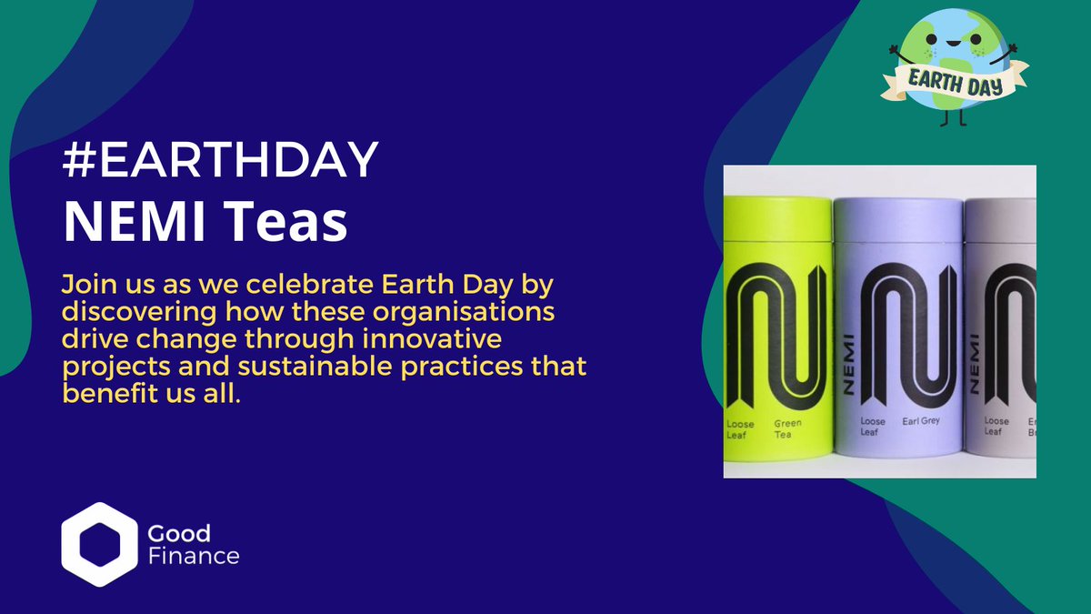 🌿 Meet @nemiteas! Featured in our Earth Day blog, they blend environmental sustainability with social impact. Read their case-study here ➡️ goodfinance.org.uk/case-studies/n… Read the Earth Day Blog here ⬇️ goodfinance.org.uk/latest/post/ea… #EarthDay #SocialImpact