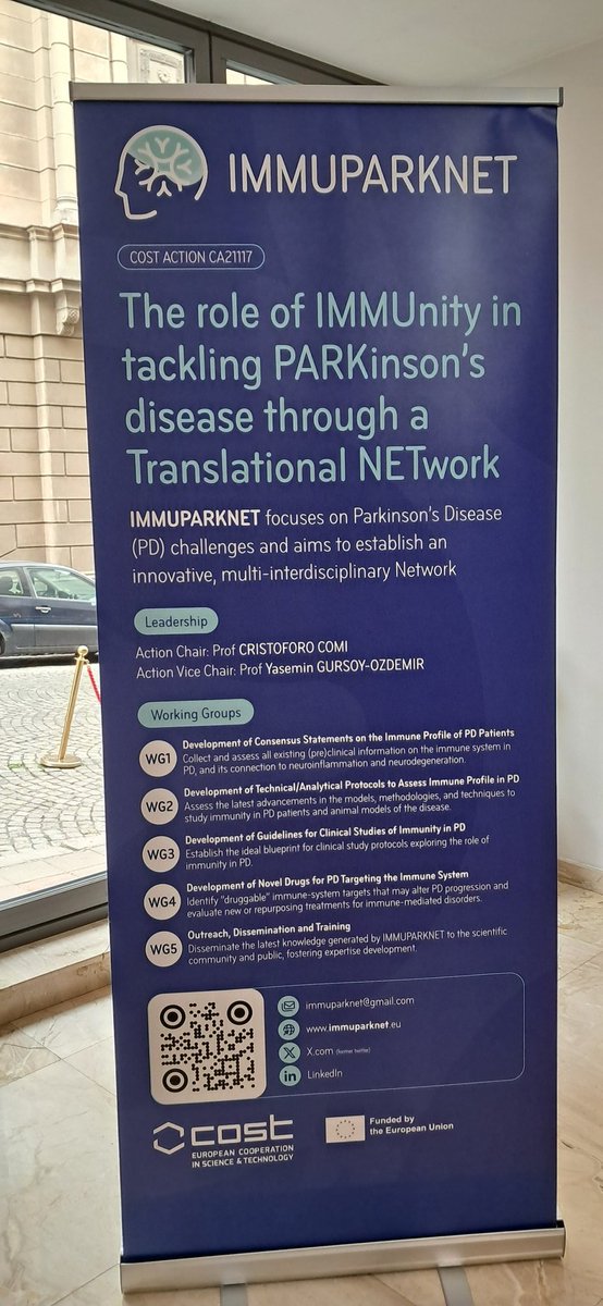 🧠The past 3 days were full of fruitfull discussions on the importance of #immunity in #ParkinsonsDisease progression on the 2024 @immuparknet Annual Meeting in #Belgrade

Huge thanks to @TSaksida and her team from @IbissBg for hosting us so well!