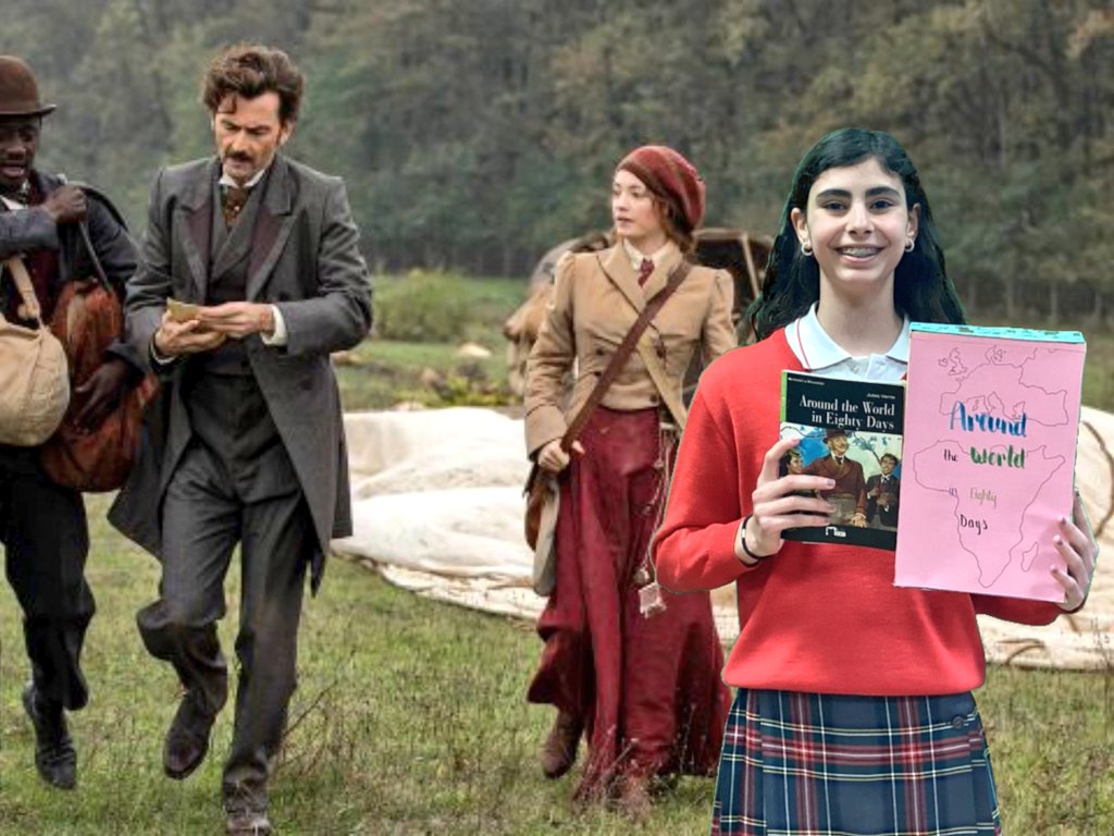 Rocío and Jules Verne take us on a trip Around the World in 80 Days. 🌍🌎🌏   <a href="/codemagijon/">Col.Corazón de María</a>