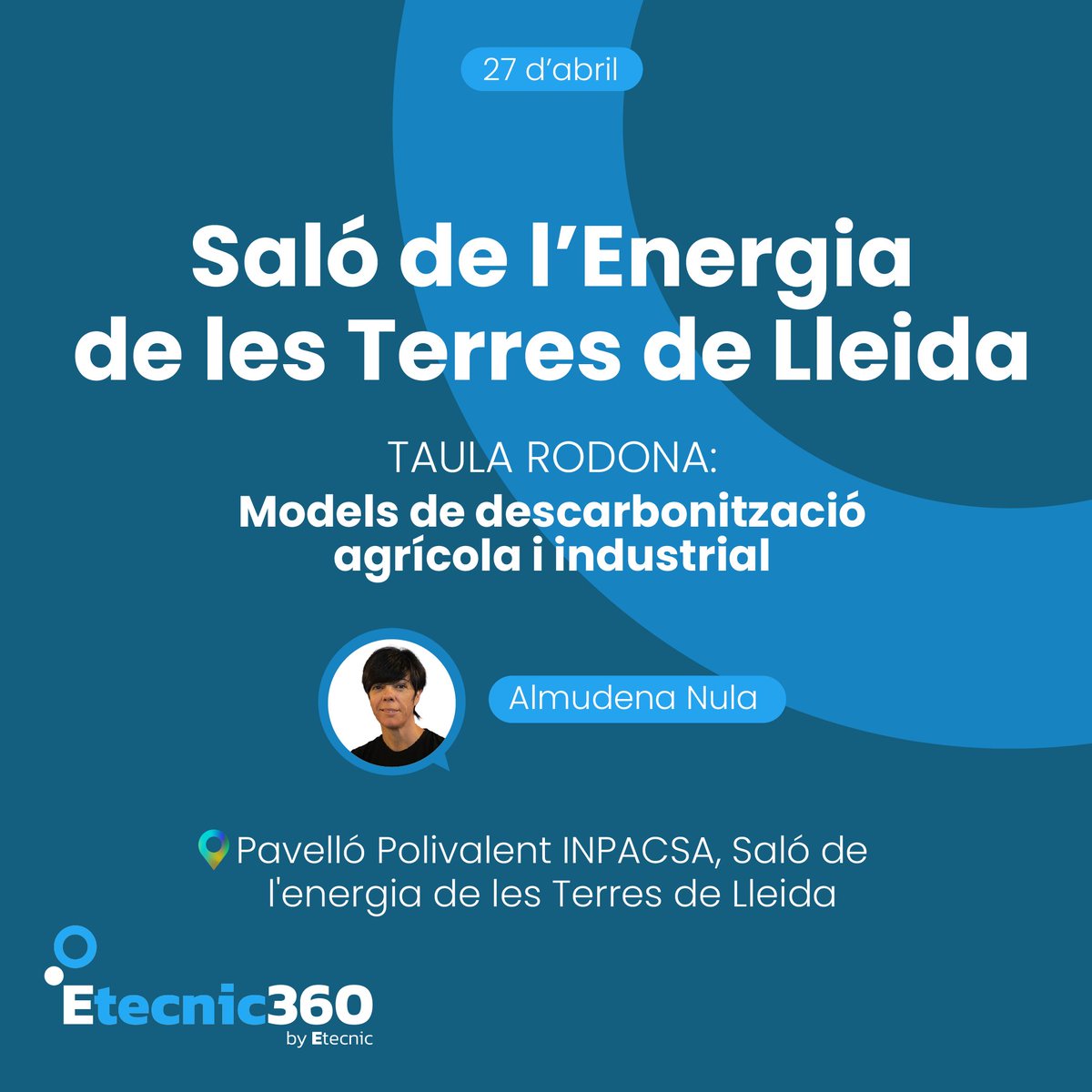 Participarem en la taula rodona sobre Models de #descarbonitzacióagrícola i industrial. ℹ️ Per a més informació i inscripcions: etecnic.es/ca/formacio-i-… #Etecnic #Etecnic360 #MobilitatElèctrica