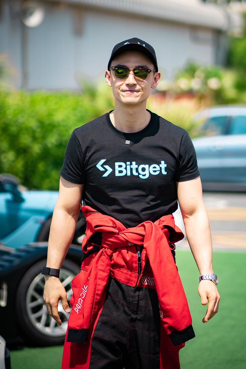 🏎️ Car Race Sponsor with @surf_protocol Our VIP guests got to experience the thrill of a passenger ride in a Ferrari with our #Bitget logo. Talk about adrenaline-pumping fun! 🏎️💨