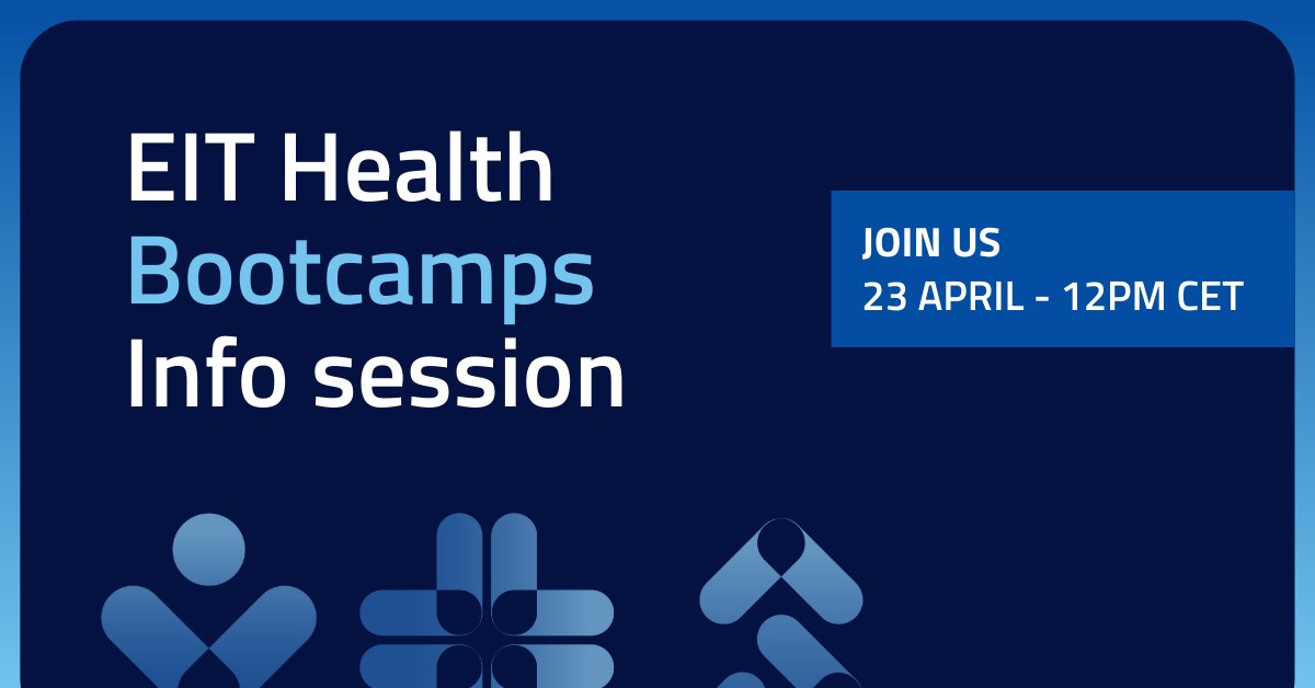 🌟 Don't miss our webinar! Join Patient Innovation, Regulatory Pathways, and MedTech Bootcamps.Shape healthcare innovation!

Info session on 23 April at 12:00 pm CET. Register now!

eithealth-eu.zoom.us/webinar/regist…

#HealthcareInnovation #Bootcamps #WebinarAlert