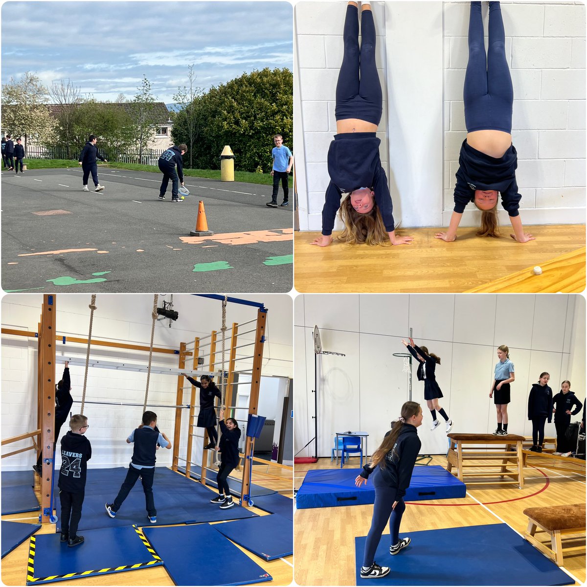 Room 10 (P7a) are loving the first day of Health Week so far with some free play PE! The wall bars were a big hit with everyone 💪🏻. #BankheadWillSOAR