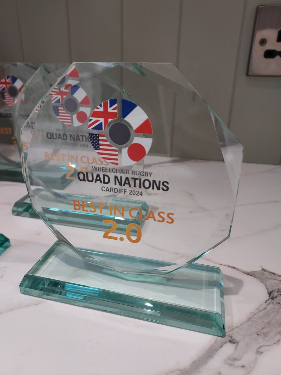 🏉🎖️Last week, Cardiff once again hosted the @wrquadnations for 2024. We were delighted to create the awards for the event, having also done so last year. Congratulations to the winners, Team Japan, and to all those who participated! Find out more: wrquadnations.com/index.php