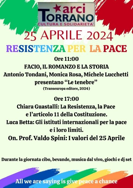 Il 25 aprile a Torrano (Pontremoli, MS) presentazione del volume Le tenebre di Michele Lucchetti. Link diretto al volume: transeuropaedizioni.it/shop/narrativa…