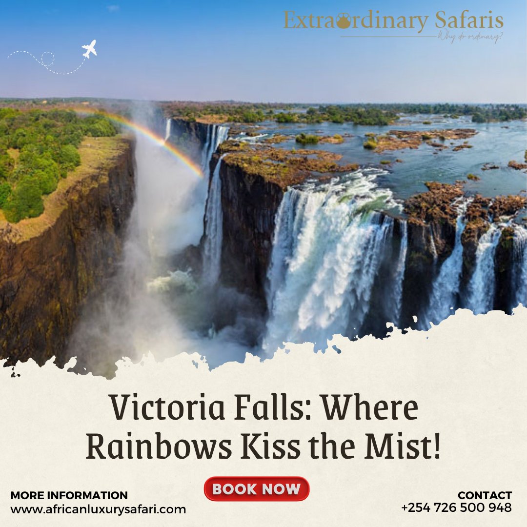 Victoria Falls: Where Rainbows Kiss the Mist!

Visit our Website africanluxurysafari.com/9-days-zimbabw…

#VictoriaFalls #LuxuryAfricanSafaris #ExploreZimbabwe #NaturalWonder #AfricanExperience #AfricanLuxuryExperience #LuxuryAfricanSafarisPackages