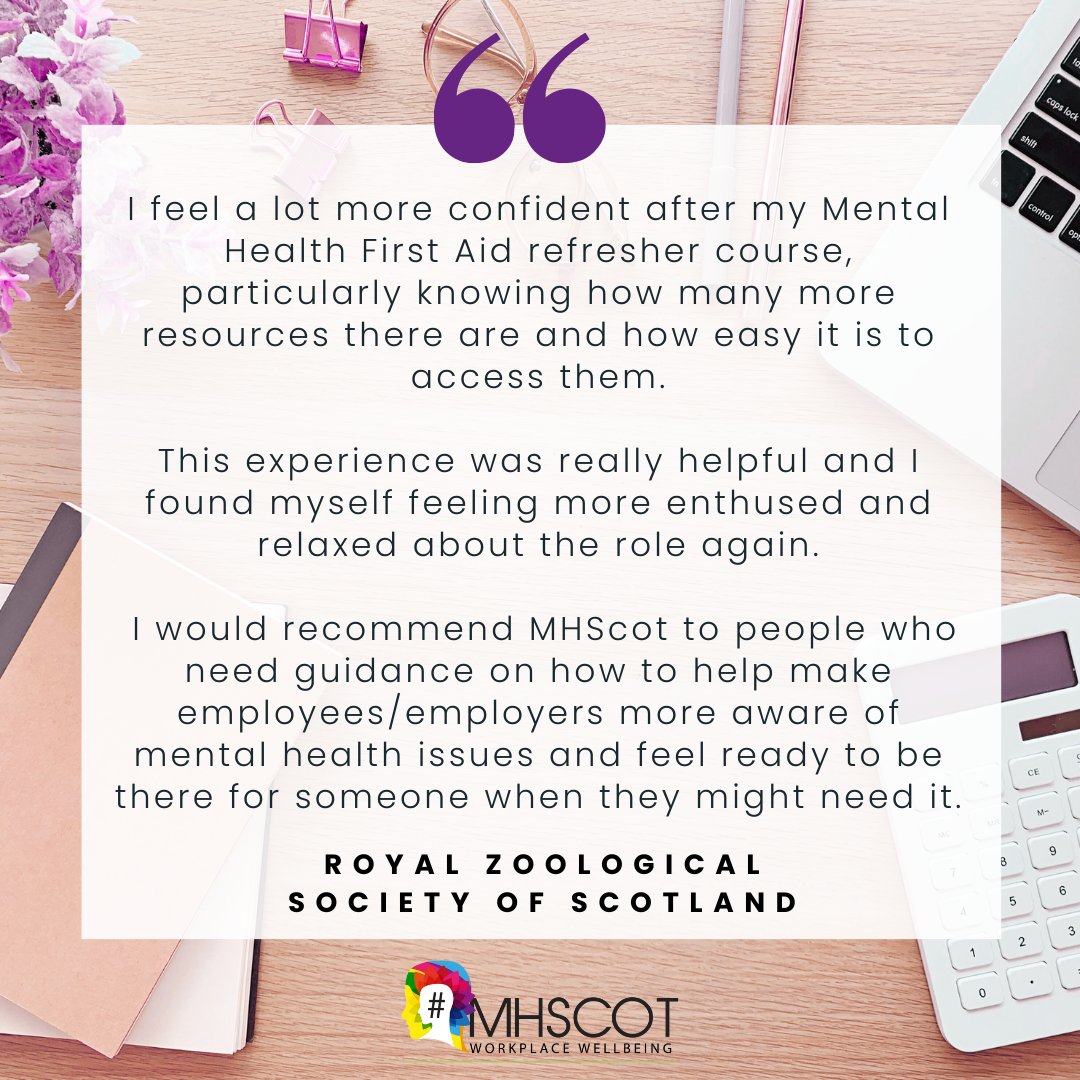 Empowering your team to prioritise mental health is at the core of our mission. 💪 

We were thrilled to receive such positive feedback from a team member at @rzss
 who recently completed our Mental Health First Aid Refresher Course.

#mentalhealthfirstaid #workplacewellbeing