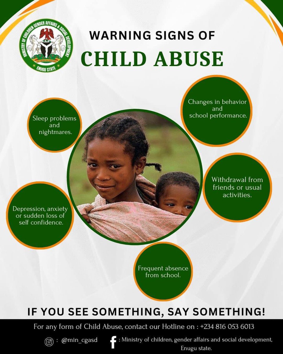 A Message from the Ministry of Children, Gender Affairs and Social Development. Enugu State Government Cares for the Growth, Well-being and Happiness of all Children