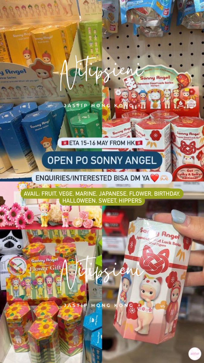 midsiee's tweet photo. OPEN PRE-ORDER SONNY ANGEL
ESTIMASI 🇮🇩: 15-16 MAY
BISA PELUNASAN MELALUI 🍊
AVAILABLE: (sesuai pict)
kindly HMU on ig @ nitipsieni or on this account https://t.co/OYYvEHkvSp
