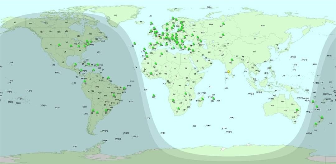 f5nzy75's tweet photo. #hamradio #hamr #cw #qrp
Personnal challenge:
Contact 100 DXCCs, with 1w (A1A), in 2024. 
So far, 85 DXCCs, including some very nice DXs.
Hexbeam &amp; OCF dipoles. 
73 de Steph F5NZY. https://t.co/2fIQ5Rx7AO