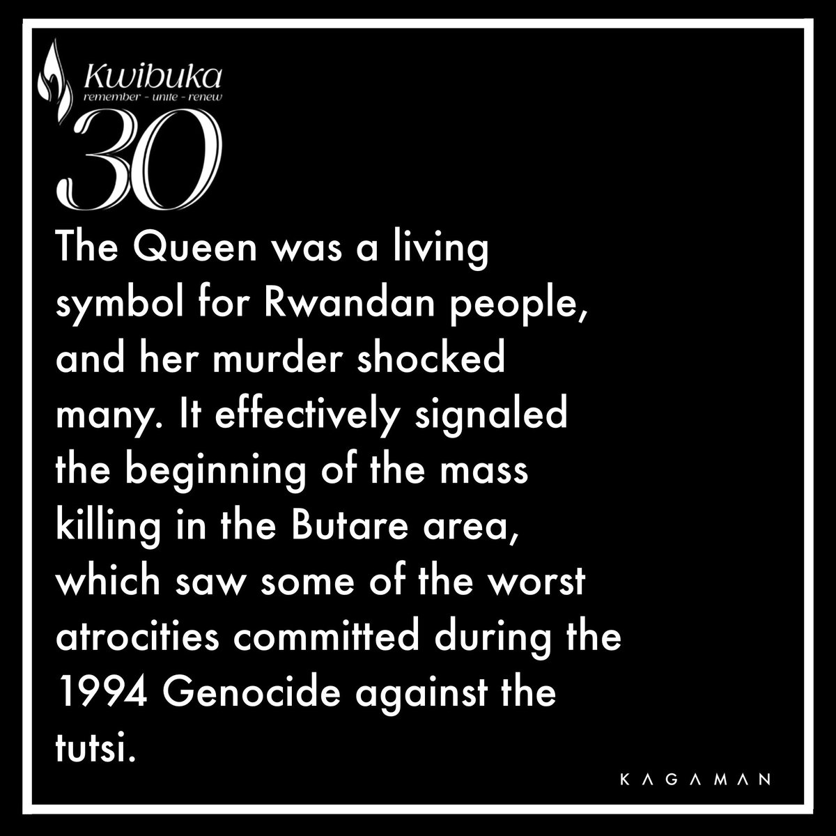 A queen we will never forget.
#kwibuka30
