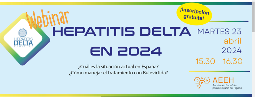 AEEHLiver's tweet photo. 📢¡Recuerda!
💻Mañana 23 de Abril tenemos el #Webinar ‘Hepatitis Delta en 2024’ (15:30-16:30 h), donde veremos cuál es la situación actual en España de la Hepatitis D, con los datos de nuestro Registro Hepatitis Delta, y cómo manejar el tratamiento con #Bulevirtida, conociendo la experiencia real en Austria.
✍️¡La inscripción es gratuita! Más info aquí.👇 https://t.co/SzxHuVtRil