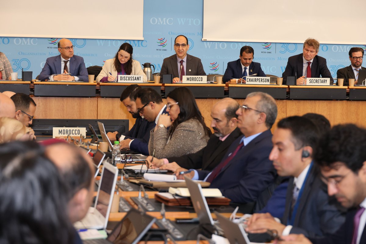 #Morocco 🇲🇦 undergoes today its sixth WTO trade policy review. Mr Abdelouahed Rahal, Director General of Commerce at the Ministry of Industry and Trade, heads the Moroccan delegation in Geneva. More info: bit.ly/2NkBpnq @mcinetgov_ma