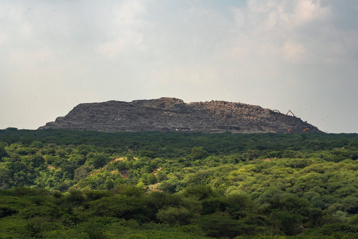 As Delhi's #Ghazipur landfill burns, questions arise on the efficiency of waste management in India. Just a few kilometers away, the Bandhwari landfill located near the Delhi and Haryana border, could experience a similar situation. Know more about the landfill in this video by