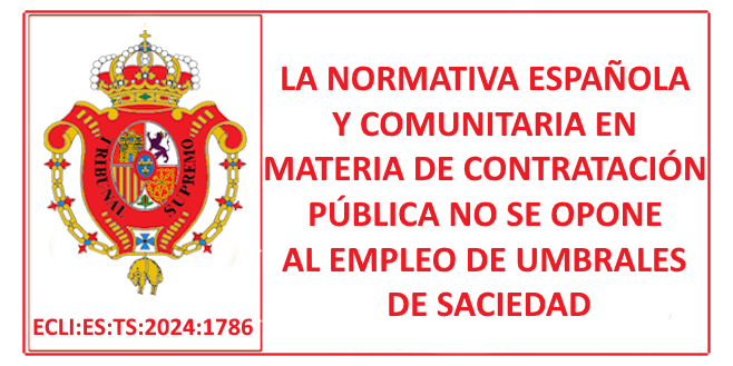 contratodeobras's tweet photo. https://t.co/yUwiTIaoWX  JURISPRUDENCIA DEL TRIBUNAL SUPREMO EN MATERIA DE CONTRATACIÓN PÚBLICA. La normativa española y comunitaria en materia de contratación pública no se opone al empleo de umbrales de saciedad. https://t.co/kSdvSnnLYD
