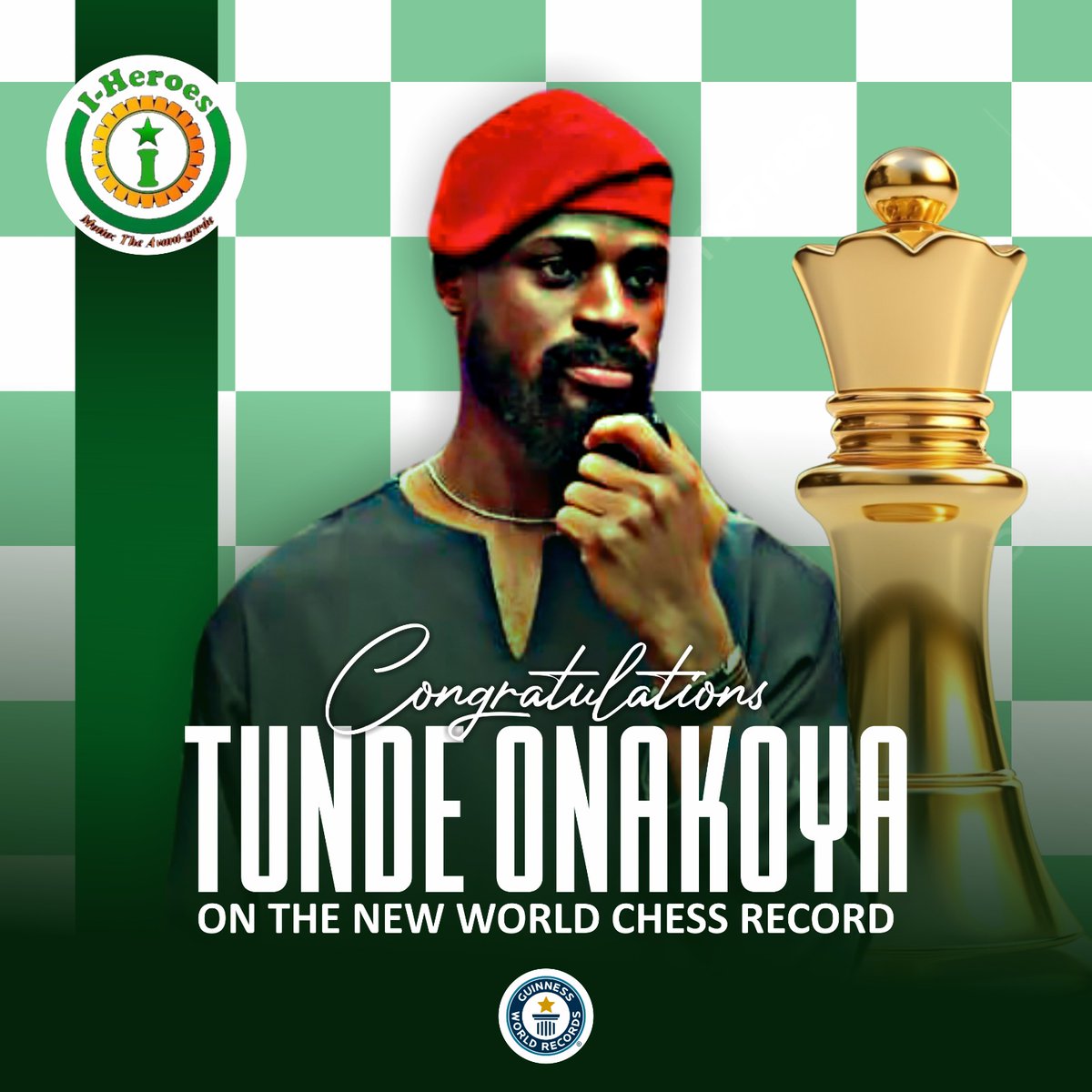 IkoroduHeroes's tweet image. Congrats @Tunde_OD 
Thanks for been resilient, Determined and exhibiting a can-do spirit.

#LongestChessMarathon
#58Hourscomplete
#RecordBroken
#NewRecordSet
#IkoroduToTheWorld
#IHeroes