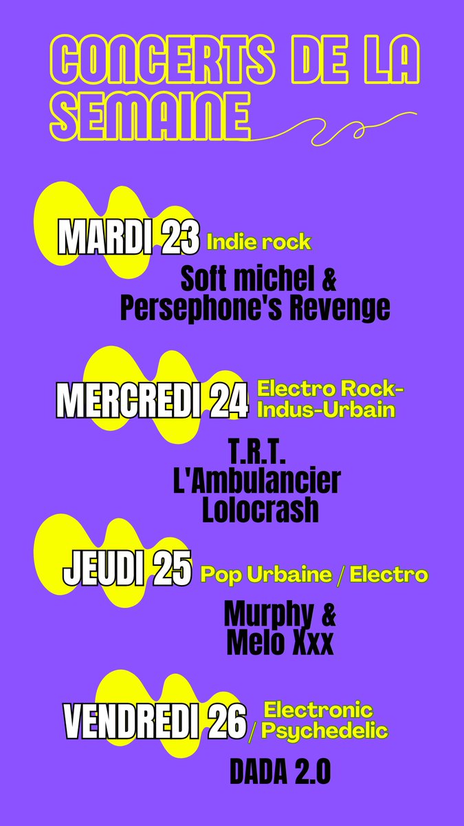⚡ PROGRAMME DE LA SEMAINE ⚡

Billetterie : damedecanton.com/billetterie/