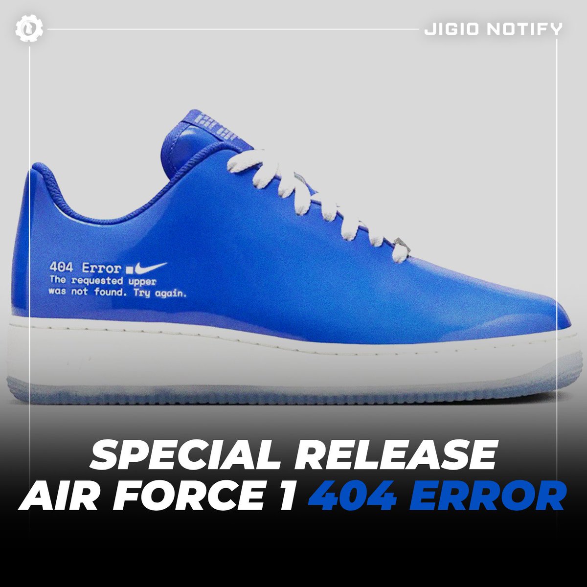 Tomorrow there will be a special launch of Nike Air Force 1 Swoosh 404 error. You need to be a member of swoosh, our users have already registered for a long time and you? linktr.ee/jigionotify
