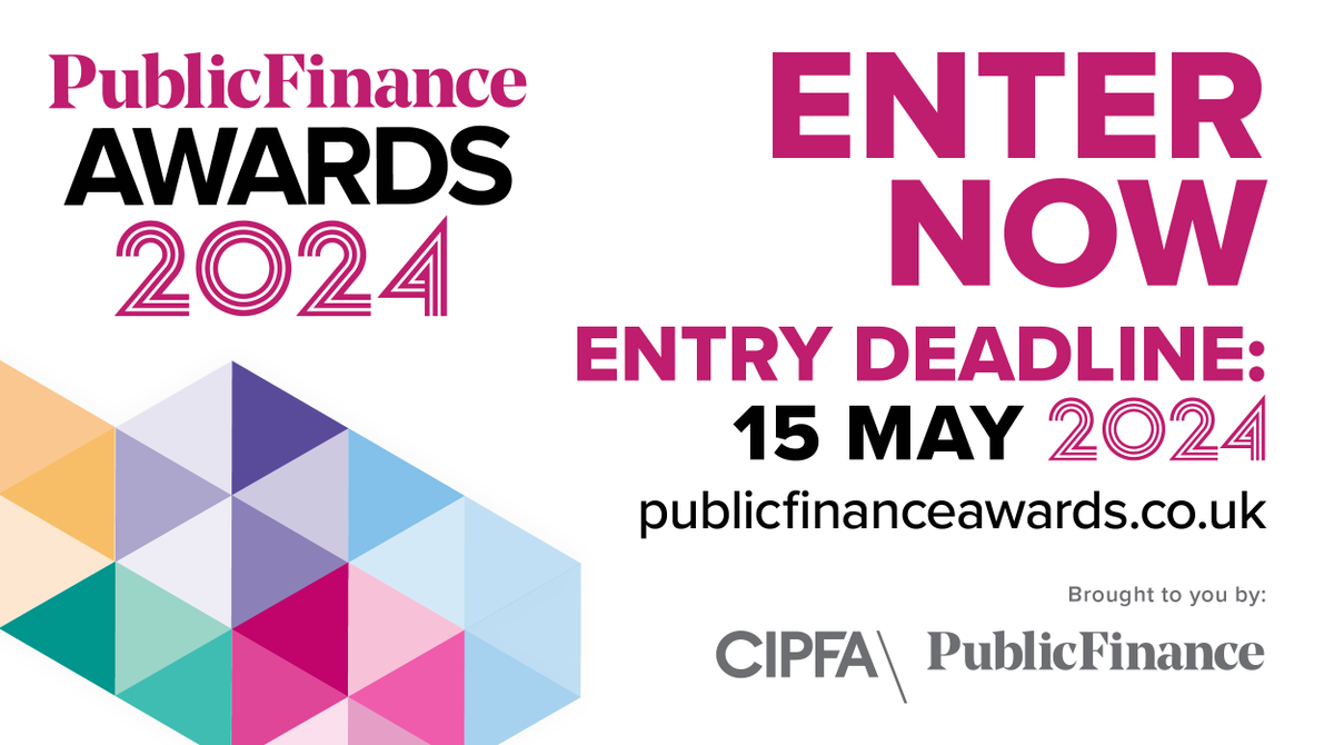 Entries for @CIPFA #pfawards24 are only open for TWO MORE WEEKS. Don’t miss out on the opportunity to be rewarded for your achievements in the public finance and governance sector. Pick from one of the 16 categories on offer and start your entry today: publicfinanceawards.co.uk