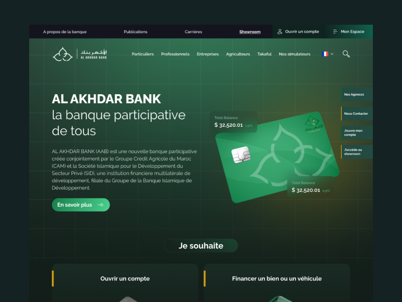 New design for a Moroccan Bank 💚
#uiuxdesign #uiux #landingpage #bankingdesign