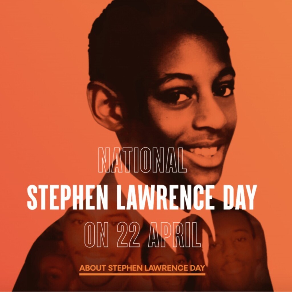 National Stephen Lawrence Day – 22nd April “The murder that should have changed a nation” Today we remember Stephen Lawrence, who was murdered during an unprovoked racist attack by five white youths as he waited for a bus with his friend Duwayne in 199… instagr.am/p/C6Dx6rZMNYZ/