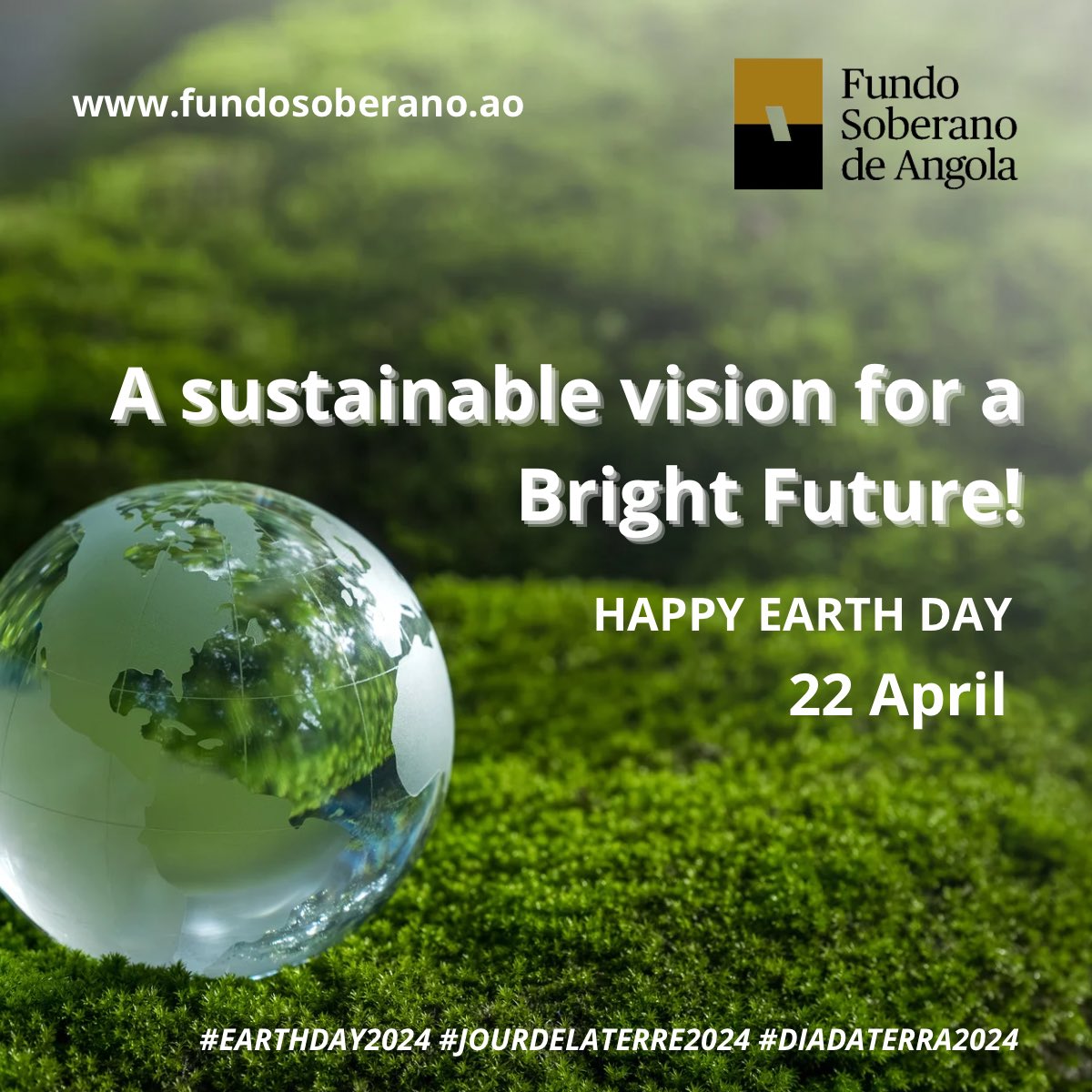 fsdea_angola's tweet photo. 🌍 Happy Earth Day! 🌱 Today, as we celebrate our beautiful planet.
🌿Let's continue to work hand in hand for a greener, more sustainable future. 🌏💚

#EarthDay #Sustainability #Environment #ClimateChange #GreenFinancing #Forestry #Biodiversity #SovereignFund #Angola #FSDEA https://t.co/77Ger4Q1bY