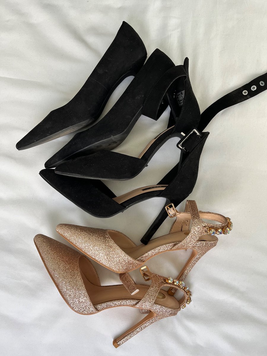 Guys, I have these size 3, pairs of 'only worn once' shoes (H&M & Footworks) to give away. Thinking 2 matriculant girls can probably wear them to their matric dance or the like if they're facing challenges with provision. #GirlTalkZA