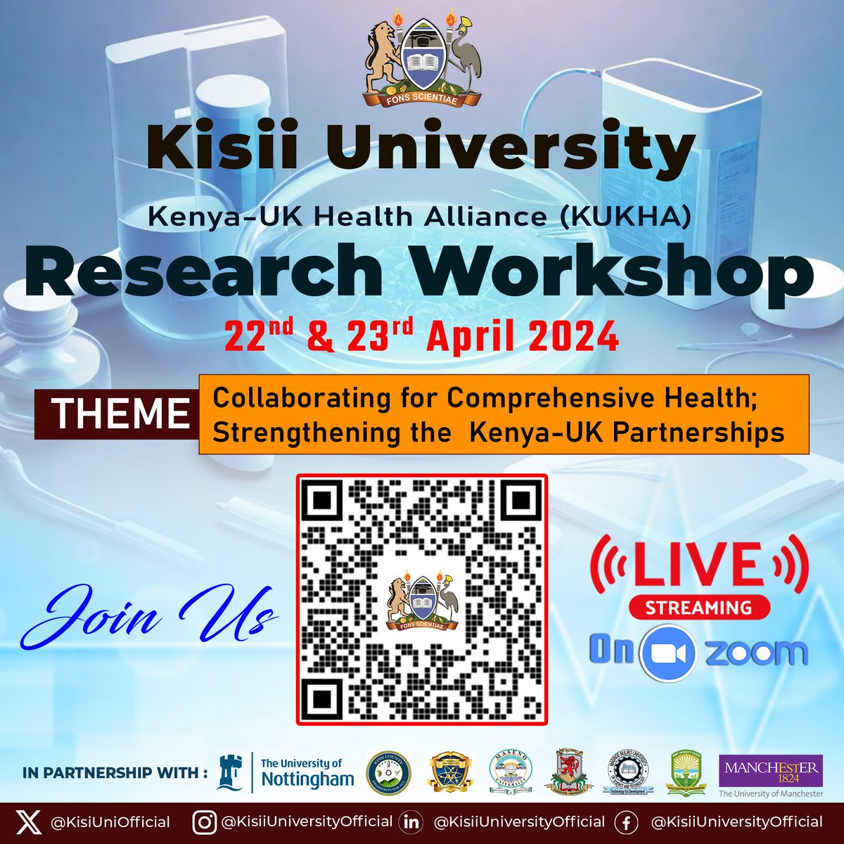 The Kenya UK-Health Alliance Research Conference has commenced. Find out what health education is evolving to with us. #KisiiUniversity #HealthFirst @UniofNottingham @MedicineUoN