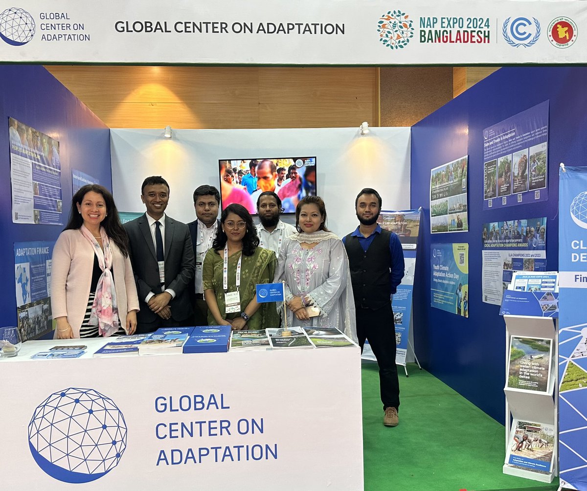Are you at the #NAPEXPO2024 ? Visit @GCAdaptation booth and meet the GCA colleagues from the Regional office in Dhaka.