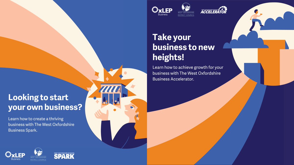 Entrepreneurs and businesses in West Oxfordshire are set to benefit from two new business support programmes; The West Oxfordshire Business Spark and The West Oxfordshire Business Accelerator. Find out how they could help you and your business: rb.gy/p5klt0