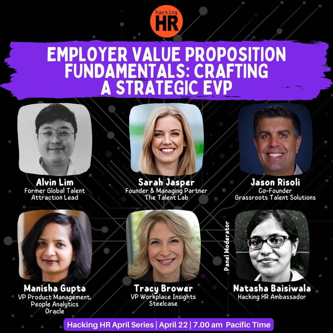hacking_hr's tweet image. TODAY, join this powerful conversation!

At 7 am Pacific Time, we will host the session: "Employer Value Proposition Fundamentals: Crafting
a Strategic EVP." 

Register to watch this &amp;amp; all our series events:
👉bit.ly/49kqSkQ

#EVP #employerbrand #HumanResources #HR #HRM