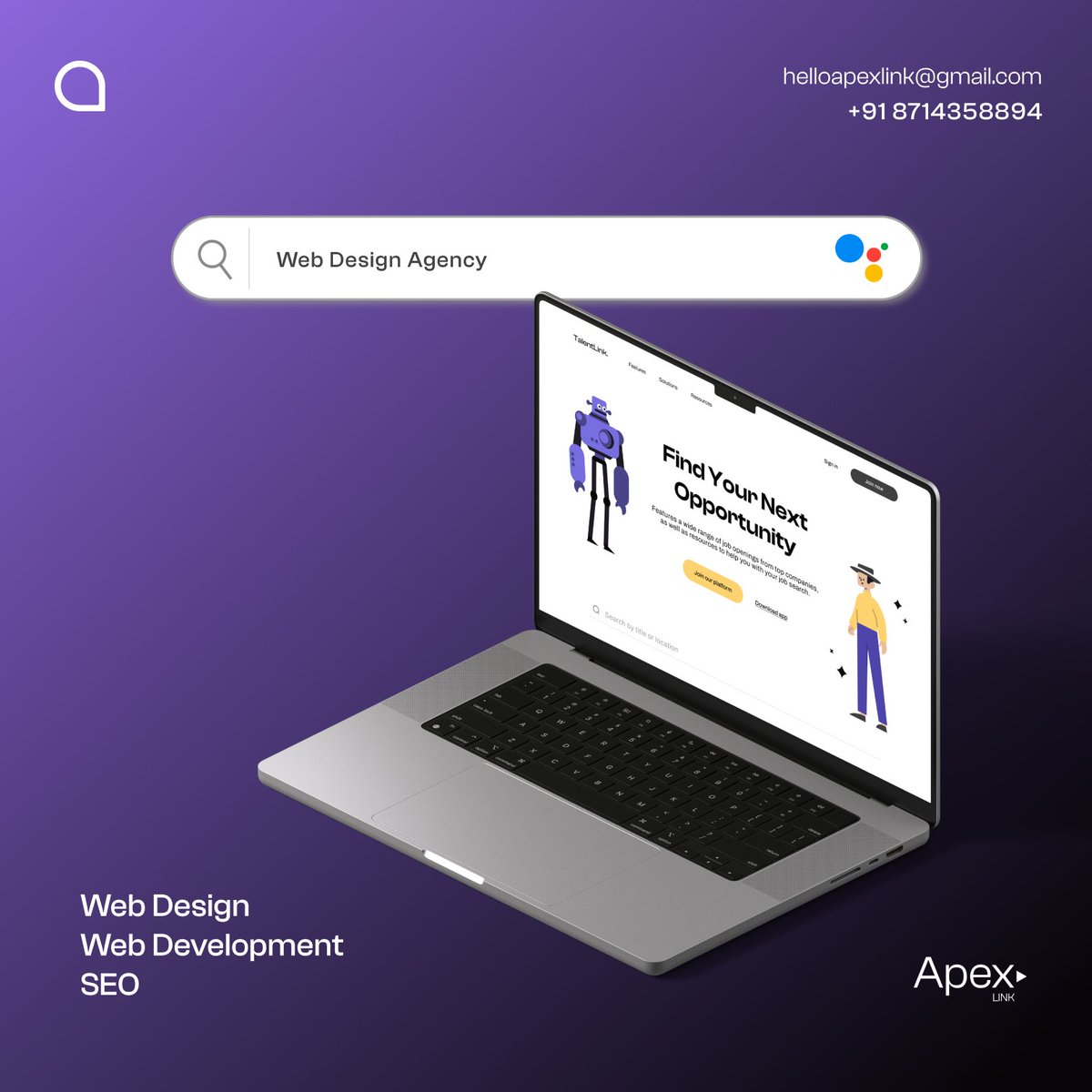 Let's build your online presence.

Web design
Web development
SEO

#webdesign #webdevelopment #seo #marketing2024 #growwithus #LetsGrowTogether #trending #apexlink