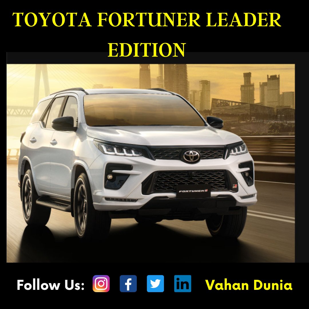 Toyota has launched the Fortuner Leader Edition, based on the diesel 4x2 variant. Prices have not been revealed, with Toyota saying it depends on accessories fitted at the dealership. 
.
#toyotaindia #toyota #fortuner #toyotafortuner #fortunerleader #carnews #automotivenews