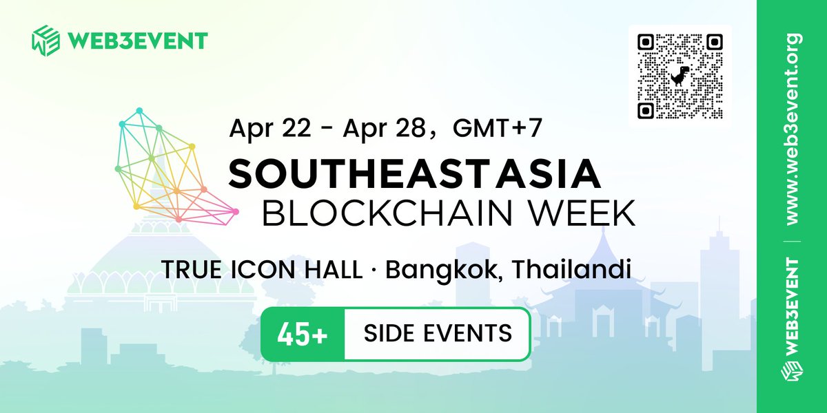 #Blockchain #SoutheastAsia 🌟SEABW is coming up very soon! @SEABWofficial In its debut year, #SEABW2024 seeks to become a must-attend conference for investors and projects with a focus on Southeast Asia, offering relevant information and networking opportunities. Enjoy…