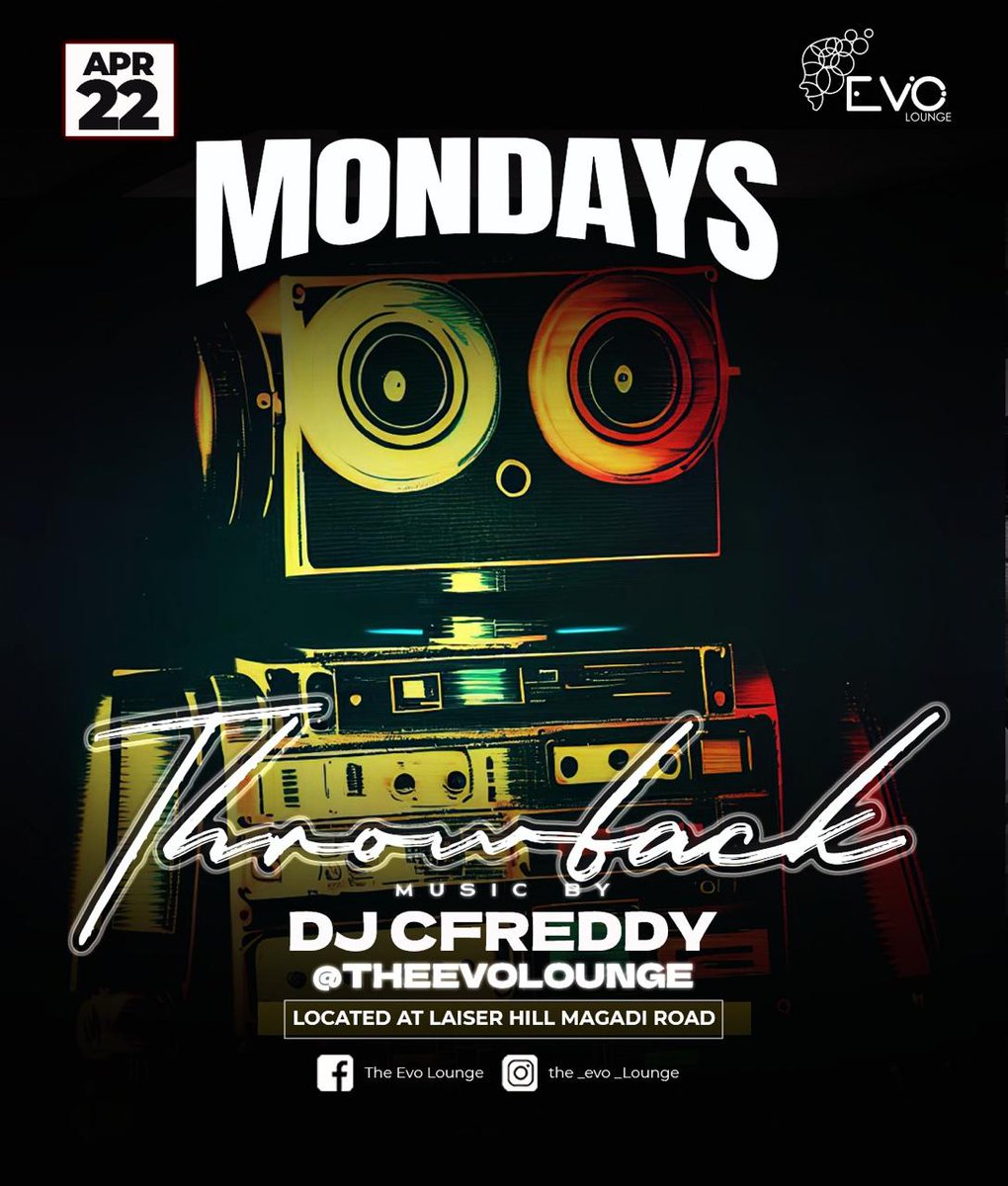 Nothing good like going out on Mondays! Stress zote za weekend tunamalizanga na sherehe ya Leo😄

Tokea Ronga Leo pia tutoe stress na DJ CFReddy