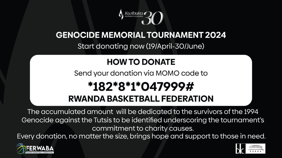 In a gesture of solidarity and support for GMT 2024, we invite fans, players, and all basketball lovers to contribute funds through MOMO code *182*8*1*047999#. The accumulated amount will be collected during the 100 days of commemoration and donated to an organization providing