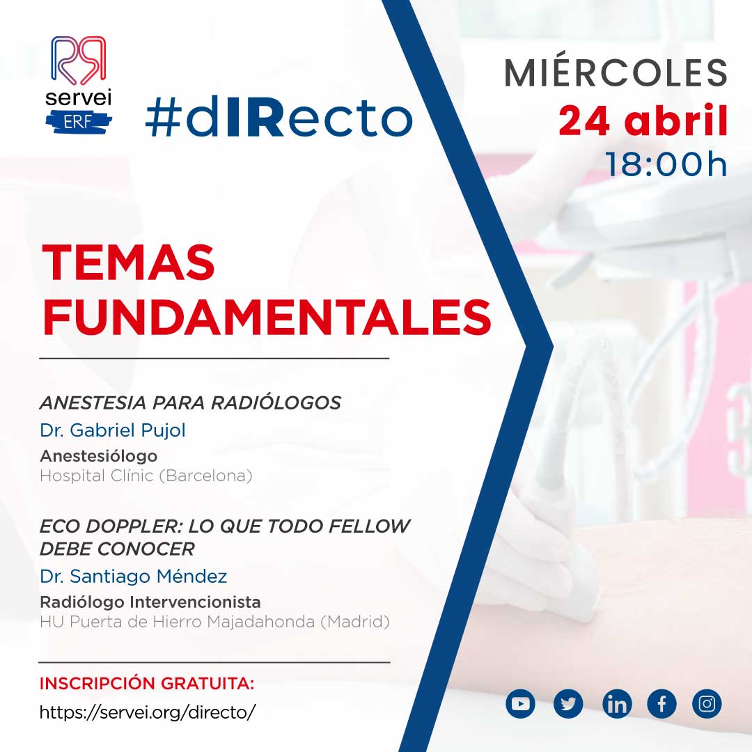 SERVEISoc's tweet photo. ¿Estás empezando en #RadiologíaIntervencionista? ¿Te interesa conocer lo básico para sobrevivir?
💥 ¡No te pierdas esta semana el webinar para juniors del @SERVEI_ERF !
TEMAS FUNDAMENTALES
🗓️ 24 abril
🕕 18.00h
Apúntate aquí 👉 https://t.co/rQmN3J4zyU
#IRad #FOAMIR https://t.co/1nVBWtKBlZ