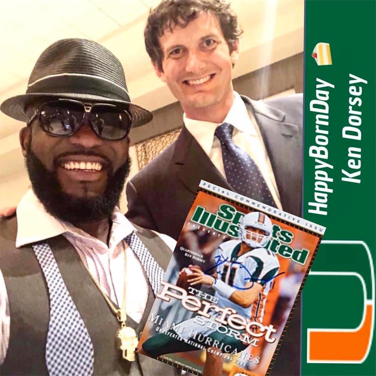 Everyone please wish a very #HappyBornDay to #KenDorsey, QB1 of CFGT (College Football Greatest Team)🎊🎉🍾🎂

For @canesfootball , Dorsey was known as a consummate winner, leading the Hurricanes to the 2001 national championship and posting a record of 38–2 

✅ Total offense