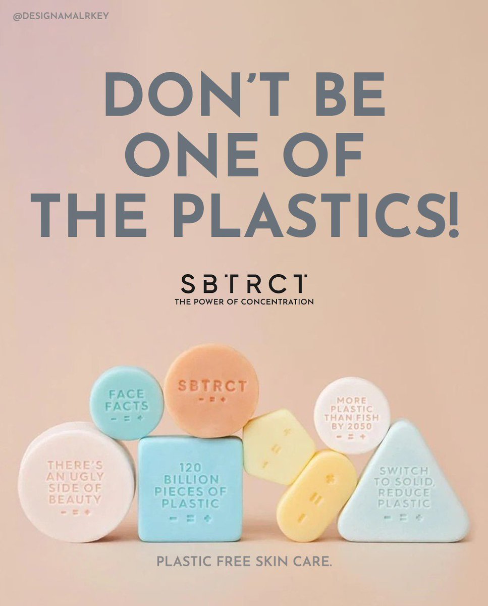 One Minute Brief of the Day: Create posters to raise awareness of @SBTRCT_skincare's plastic free skincare range + show that your skincare routine is a moment of everyday activism #EarthDay #VanityForHumanity @OneMinuteBriefs