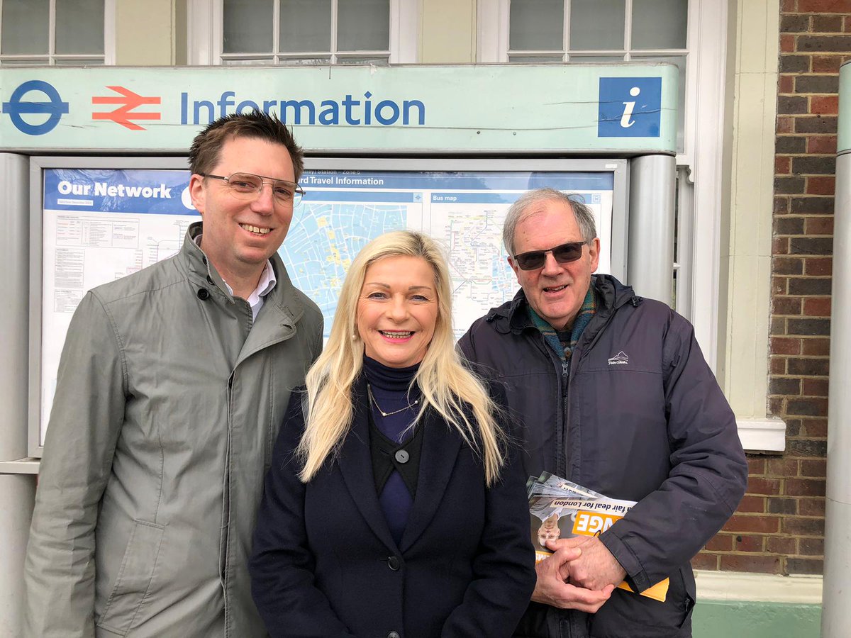 I joined the @SuttonLibDems team this morning to talk to commuters about our plan to improve public transport in outer London. If we get rid of the Mayor's election gimmicks we can start to extend the Overground and trams to areas that have been left out.