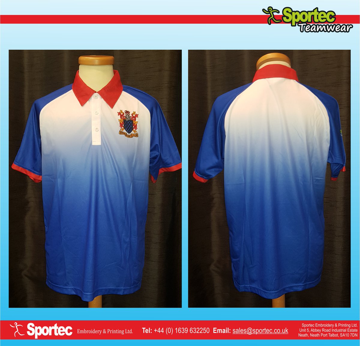 Check out the latest #sublimation #poloshirt that we've created for Bryn Welfare Bowls Club!

To see our full range of sublimated poloshirt designs, please visit sportec.co.uk/products/teamw…

#teamwear #bespoke #customdesign #sportswear #bowlsclub