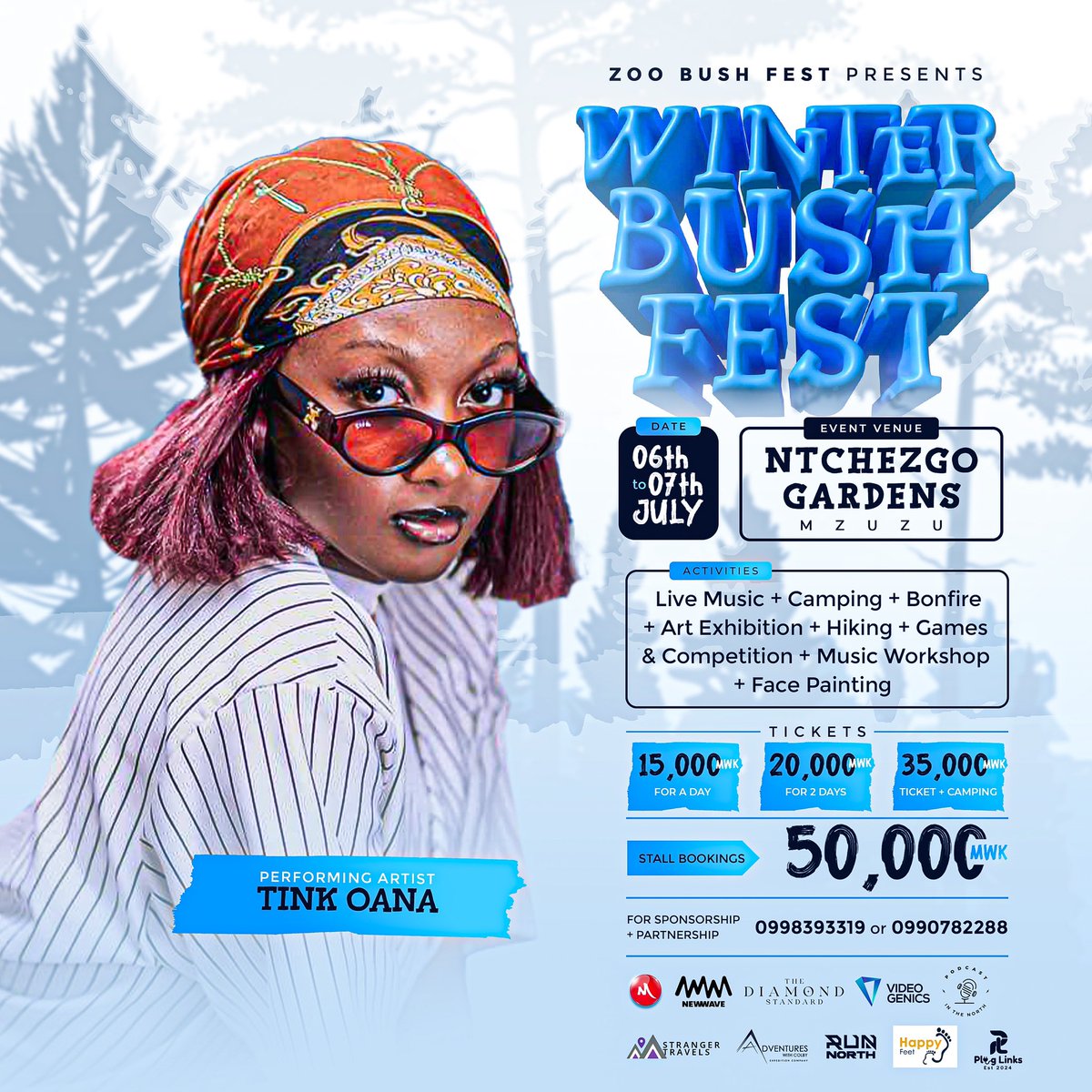 ZooBushFest2024's tweet photo. Good music, good friends, good vibes. Joining the Winter Bush Fest lineup is the female vocalist, @Tink Oana. Tickets available from  1st May ❄️🌴

#2024Edition 
#WinterBushFest https://t.co/eFh4Oe58t0