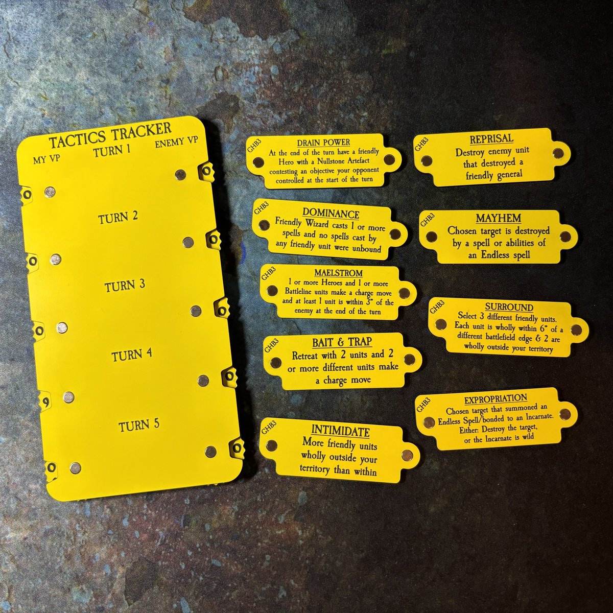 ppaintedstudios's tweet photo. Our Battle Tactics Tracker has updated options, allowing you to purchase without the current GHB Battle Tactics (in prep for AoS4). You can also customise the back with a logo and/or Text!
https://t.co/s3EZlTIDQC https://t.co/R0A0diwJSc