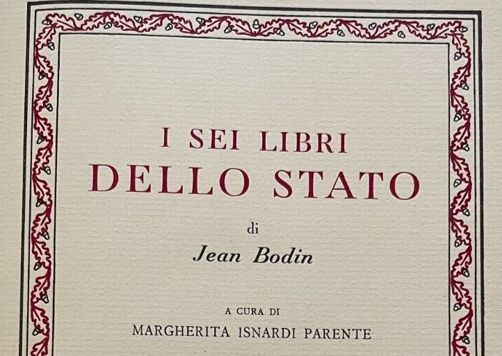 “Come la nave non è più che legno senza forma di imbarcazione, quando la chiglia, che sostiene i fianchi, la prua, la poppa ed il ponte sono spariti, così la Repubblica senza potere sovrano che ne unisca tutte le membra, e le parti, e tutti i nuclei famigliari ed i collegi in un