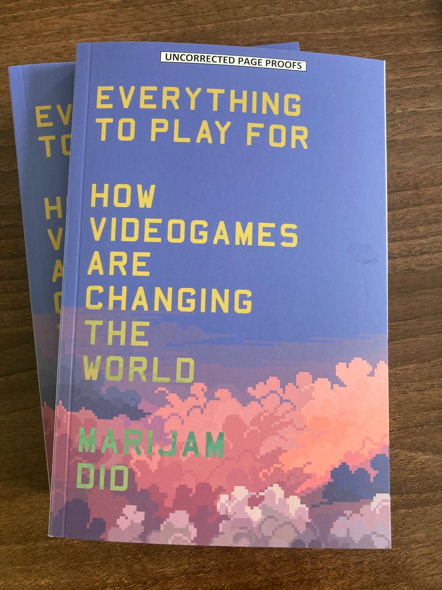Just in: ‘Everything to Play For’ by @marijamdid. What have video games done for the world? @VersoBooks. Let me know if you want a galley