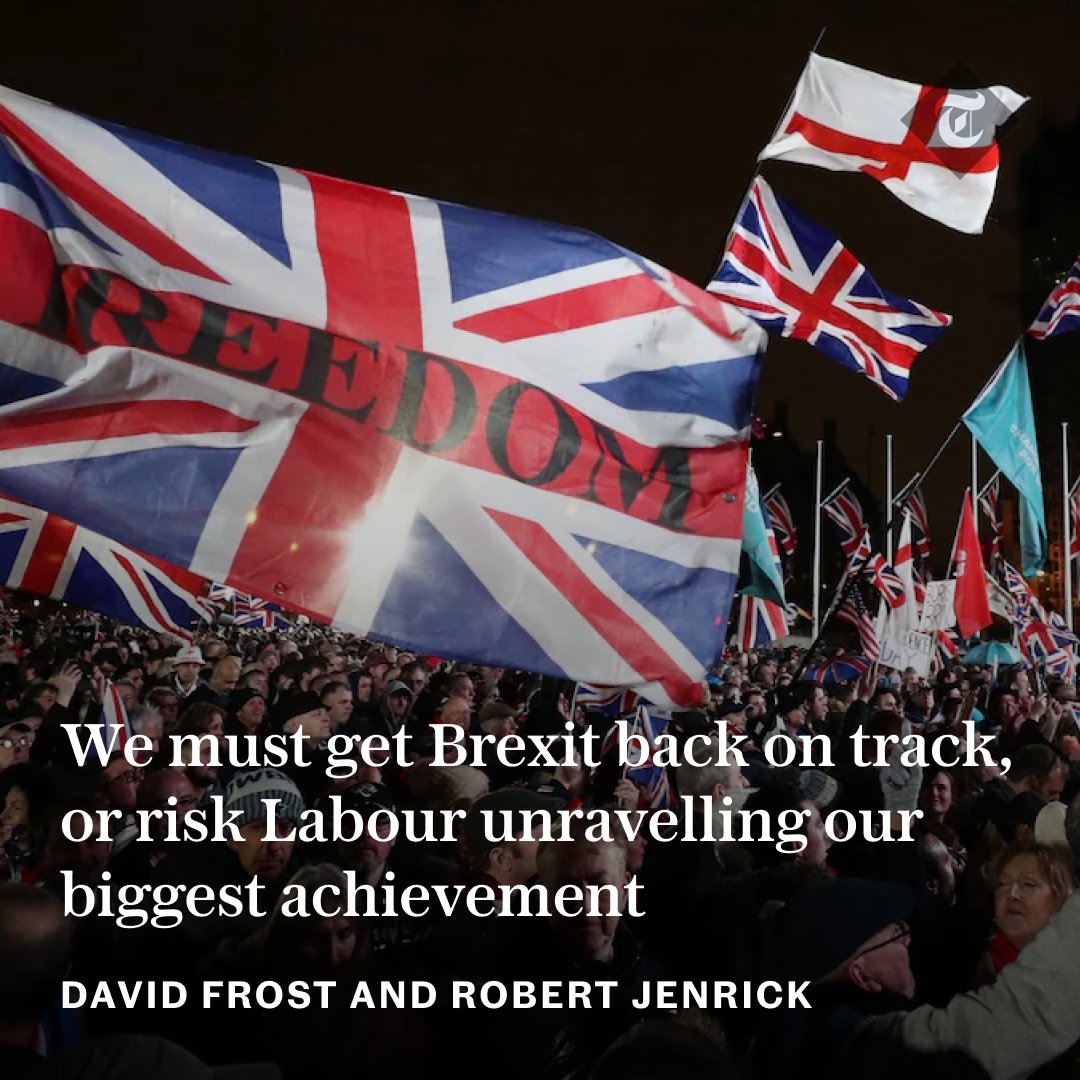🖊 'Too many Conservatives seem to see Brexit more as an embarrassing secret than a huge democratic achievement' Read the full column from @DavidGHFrost and @RobertJenrick below ⬇️ telegraph.co.uk/news/2024/04/2…