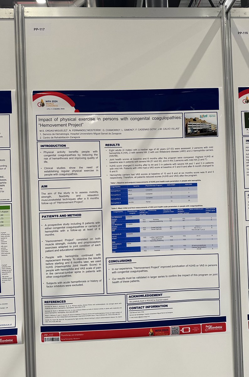 RFVE_hemofilia's tweet photo. #Abstracts de la Dra. Álvarez Román y la Dra. Fernández Mosteirín en el #WFHCongress2024
#ComisiónCientífica #Rfve #FMH24 #TreatmentForAll https://t.co/djQkO0oDVC