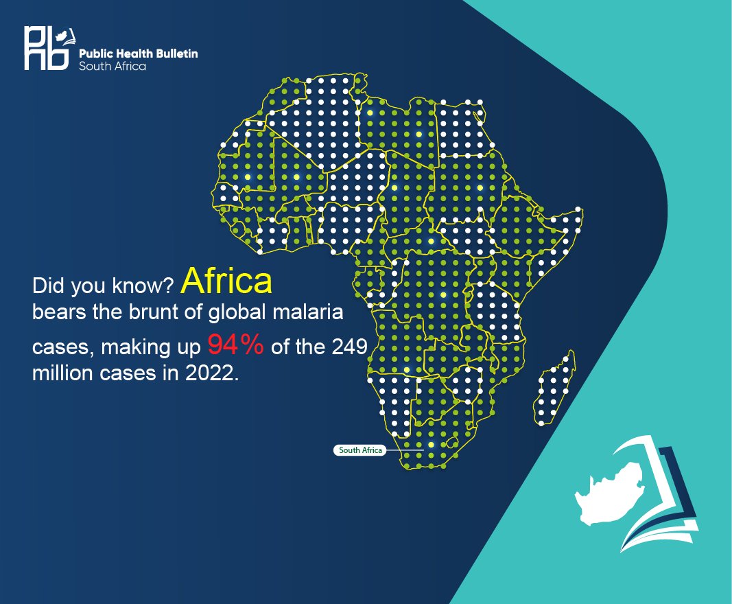 Did you know? Africa bears the brunt of global malaria cases, making up 94% of the cases in 2022. Our latest report explores the 2022-2023 malaria season in South Africa, revealing insights on case trends. Find out more here: phbsa.ac.za/malaria-trends…