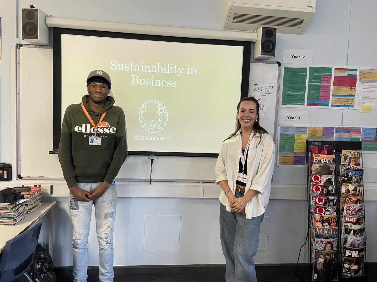 A huge thank you to Ell Gall of Gaia Garments for inspiring our Step into College Business, Media and Digital students with her incredible journey of starting a sustainable clothing company at just 21 in 2021! 🌿👗