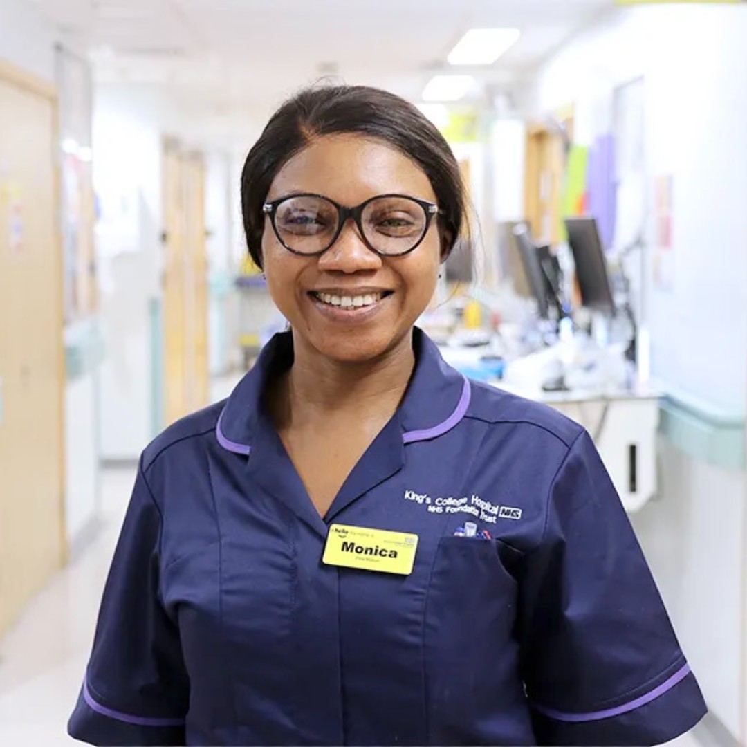 ‘I have been supported tremendously as a midwife at @KingsCollegeLon.' Monica began her NHS career as a haematology nurse but recently re-trained as a midwife. There are always opportunities to retrain in the NHS. Learn more at: healthcareers.nhs.uk/we-are-the-nhs….